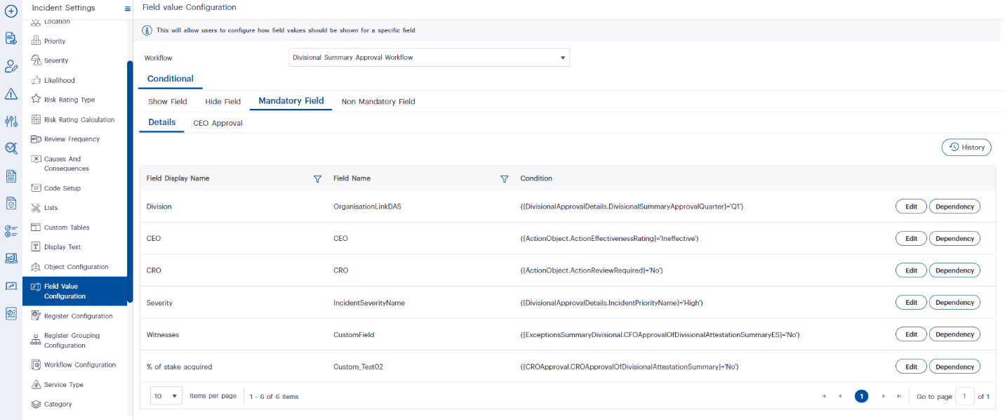 Enhancing Incident Management with Conditional Fields and Action Fields